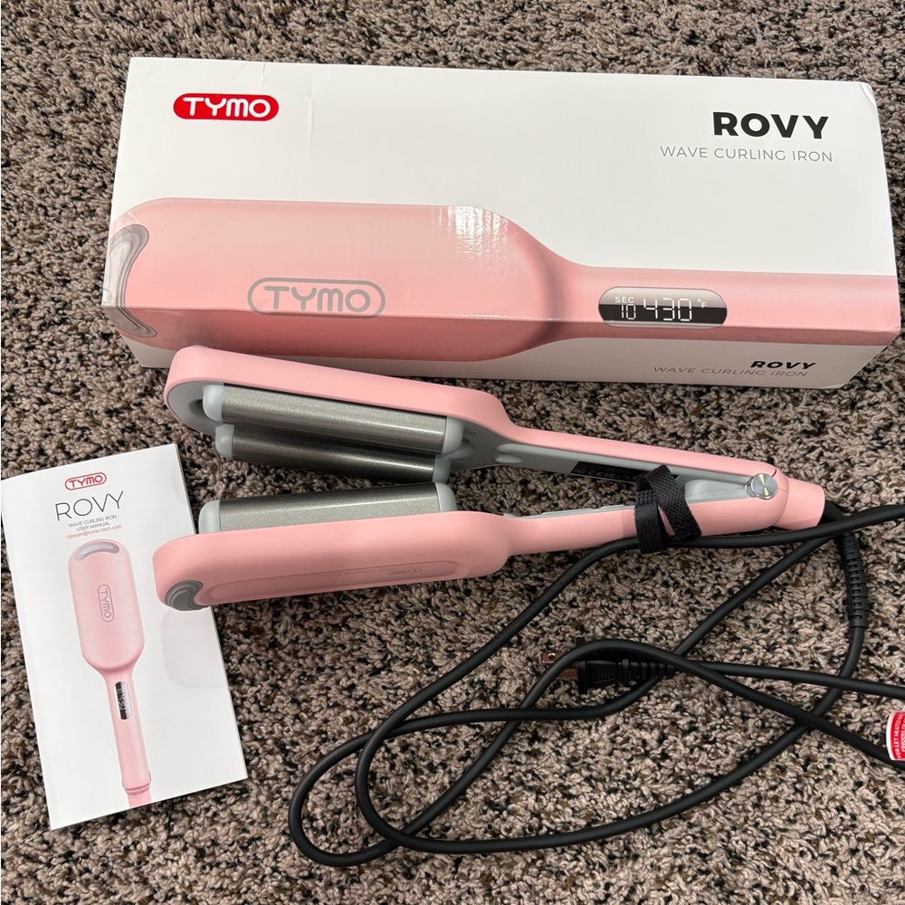 TYMO Pink Wave Curling Iron